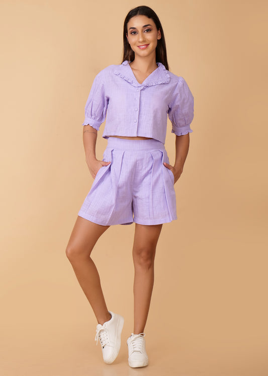 Solid Lavender Summer Coords Set