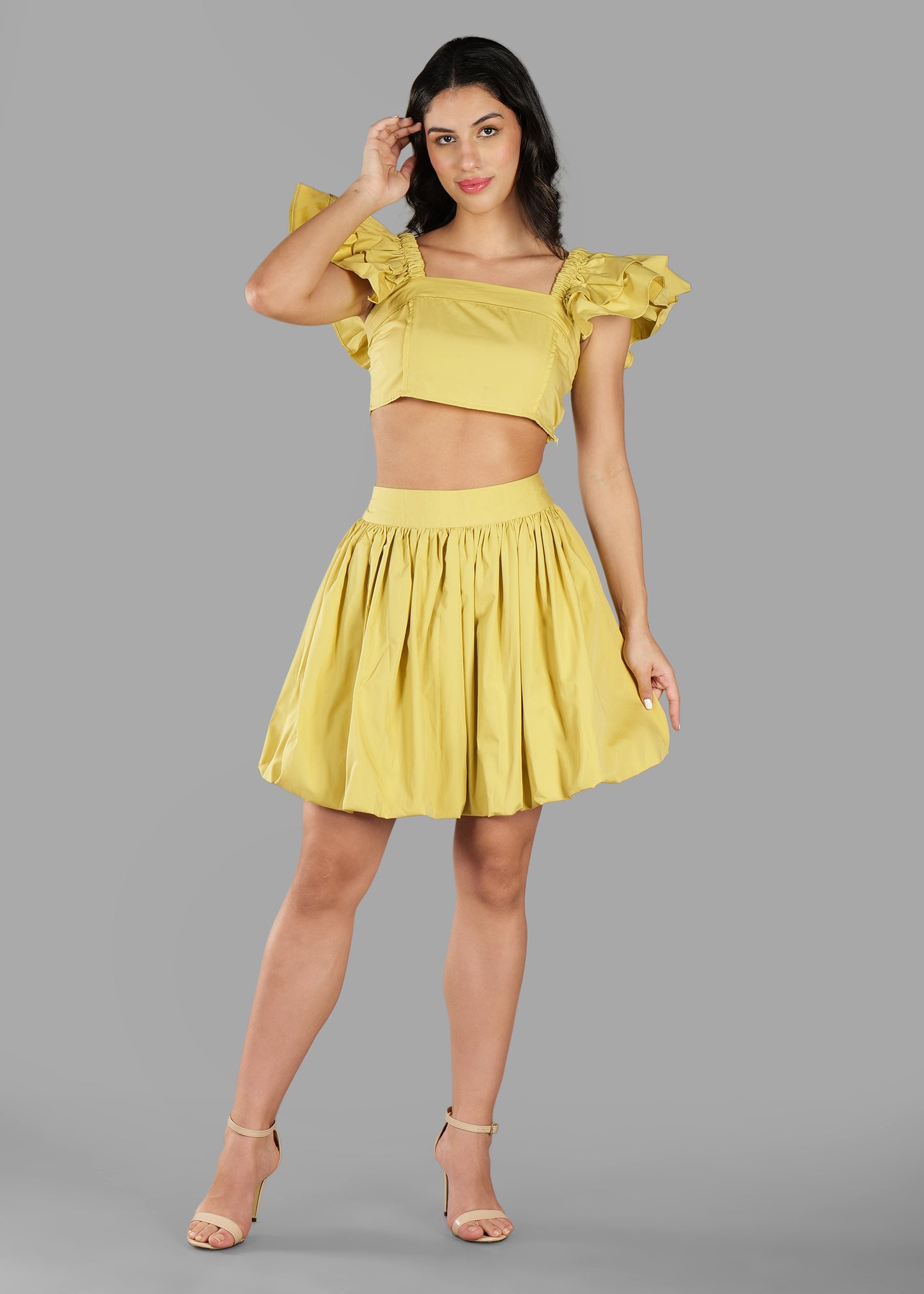 The Rhythm Coord Set - Pastel Yellow