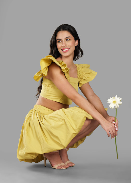 The Rhythm Coord Set - Pastel Yellow