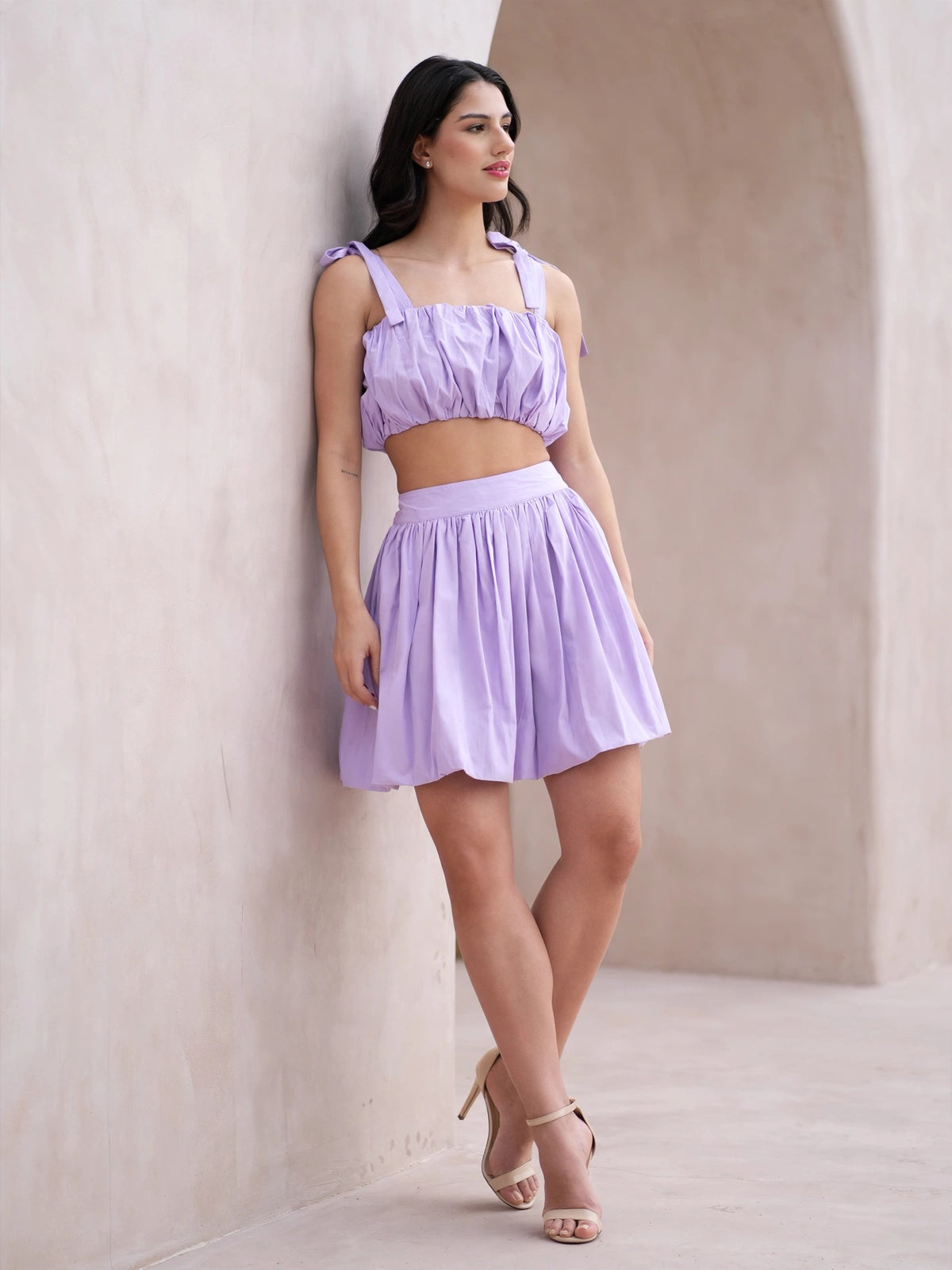 The Vogue Balloon Coord Set - Lavender