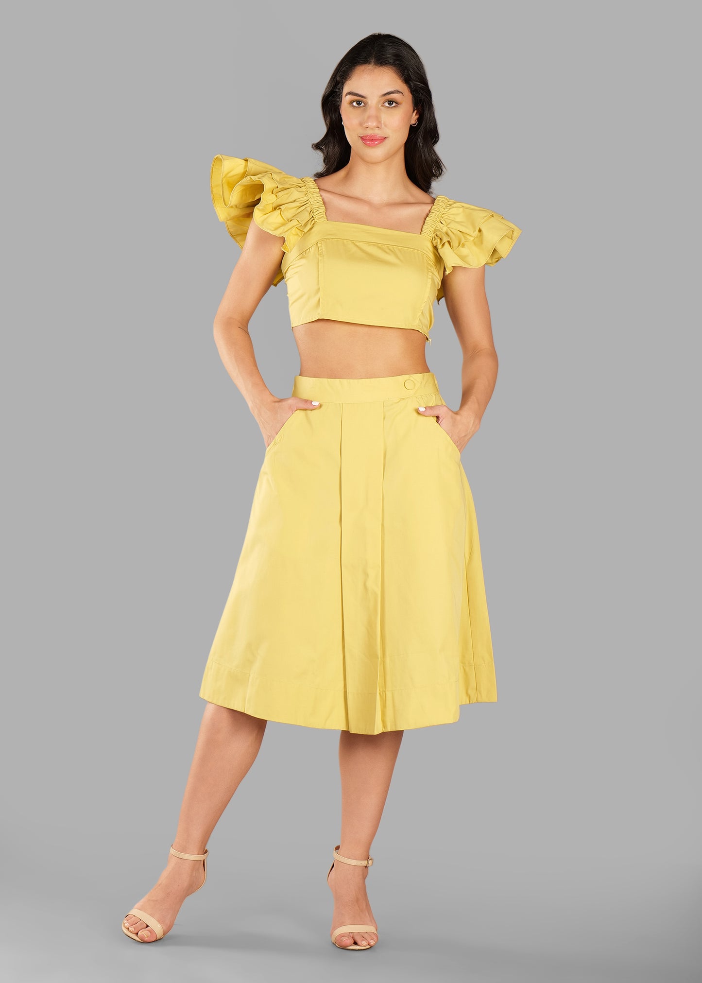 The Bloom Coord Set - Pastel Yellow