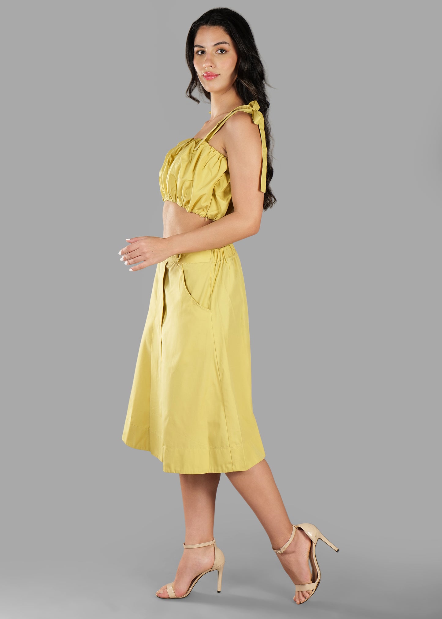 The Serene Coord Set - Pastel Yellow