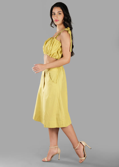 The Serene Coord Set - Pastel Yellow