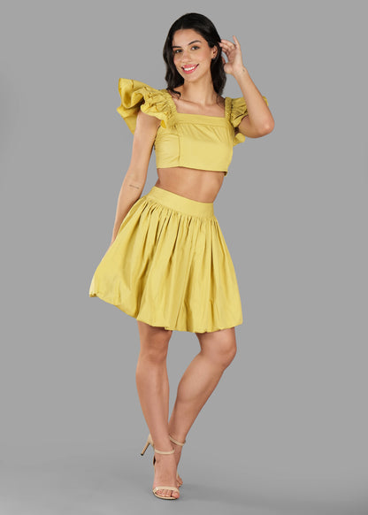 The Rhythm Coord Set - Pastel Yellow