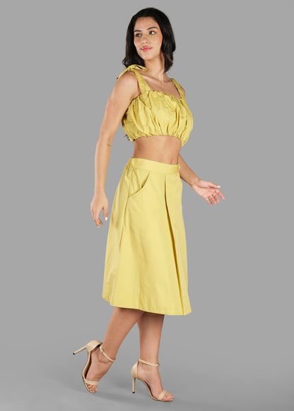 The Serene Coord Set - Pastel Yellow