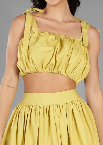 The Vogue Balloon Coord Set - Pastel Yellow