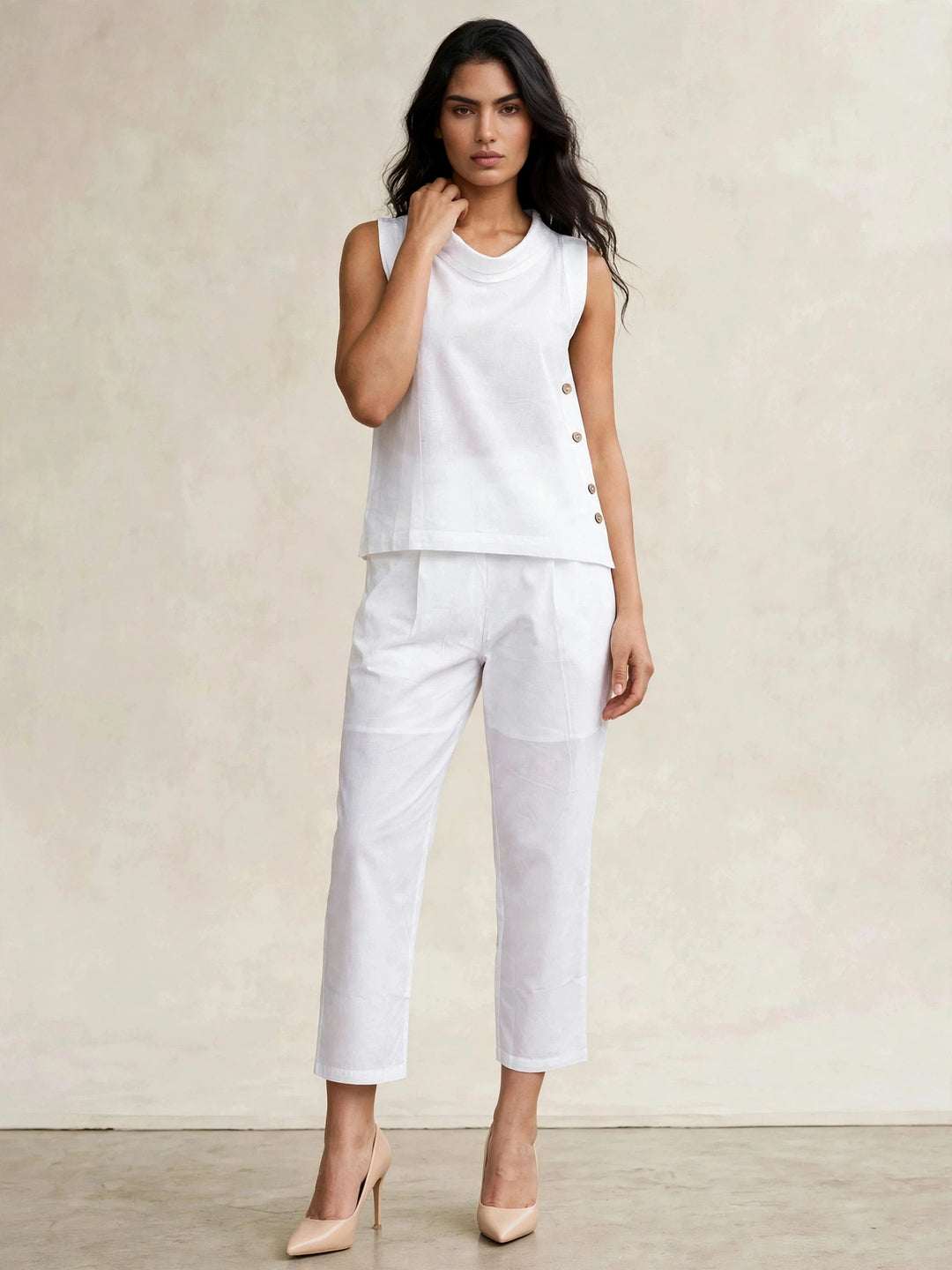 The Button Coord Set | White
