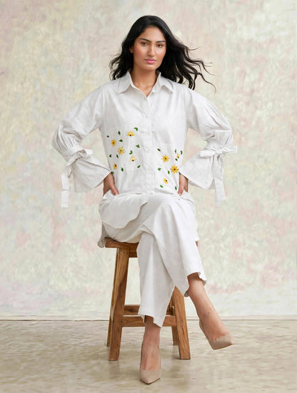 The Bow Coord Set | White
