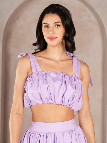 The Vogue Balloon Coord Set - Lavender