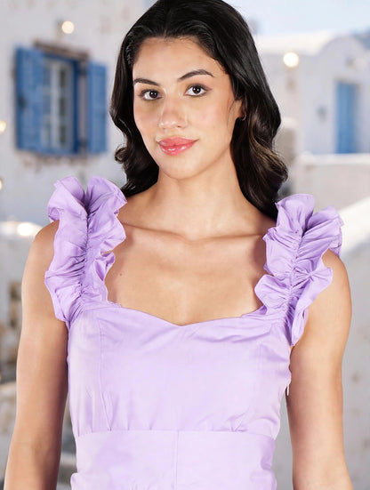 The Whisper Balloon Dress - Lavender