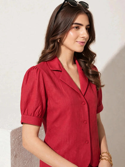 The Ease Coord Set | Crimson