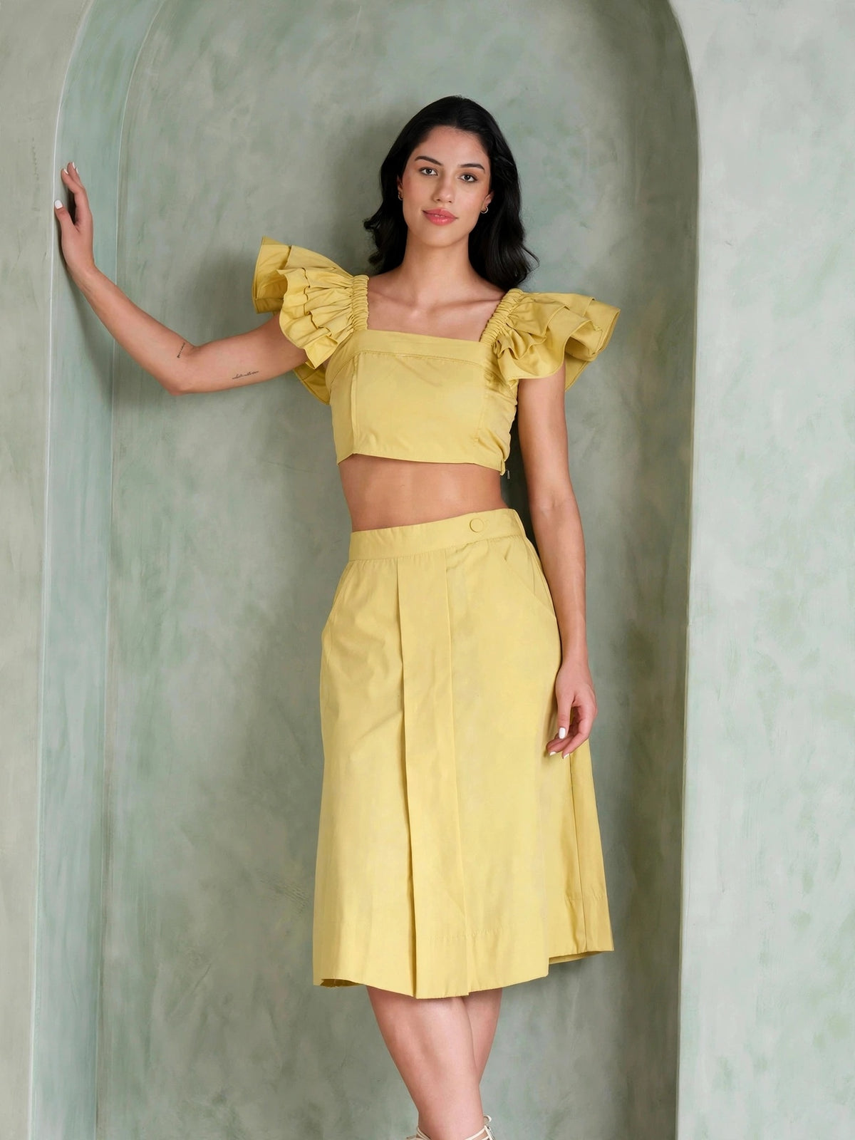 The Bloom Coord Set - Pastel Yellow