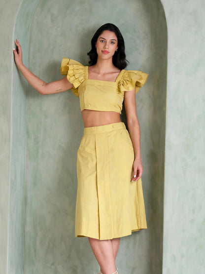 The Bloom Coord Set - Pastel Yellow