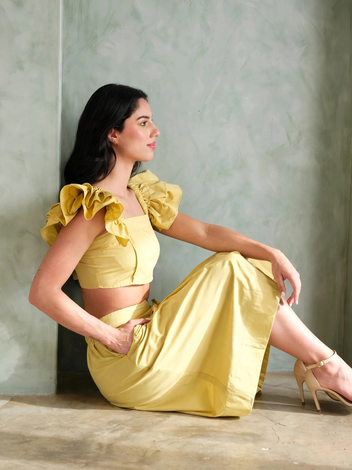 The Bloom Coord Set - Pastel Yellow