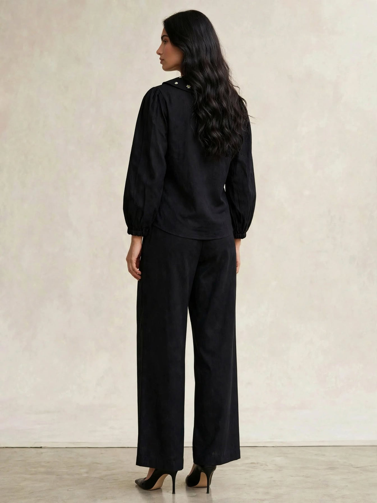 Threaded Grace Coord Set | Black
