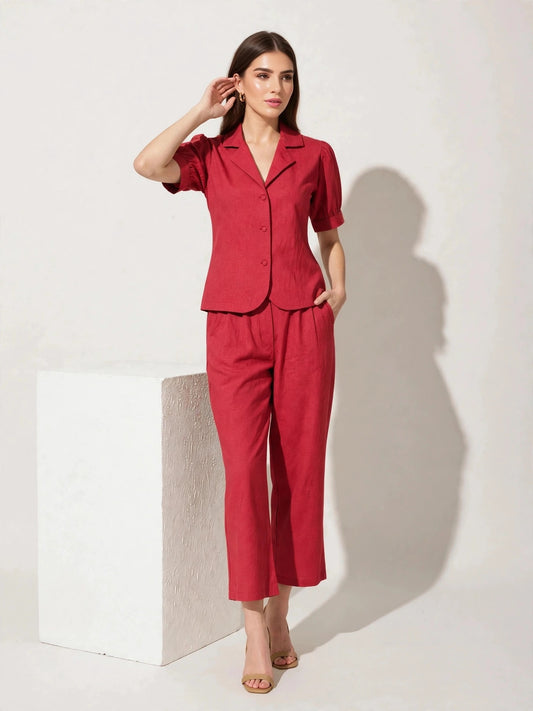 The Ease Coord Set | Crimson