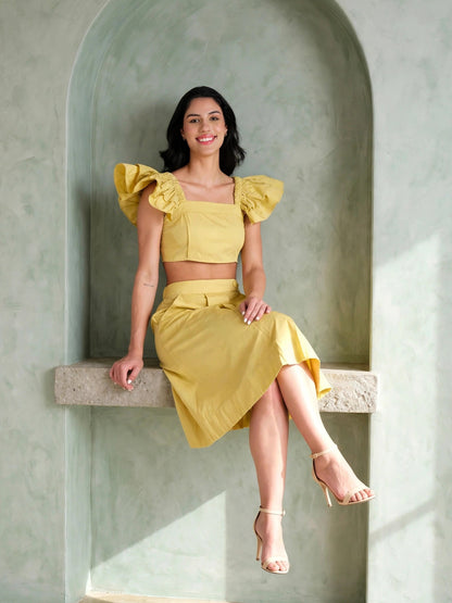 The Bloom Coord Set - Pastel Yellow