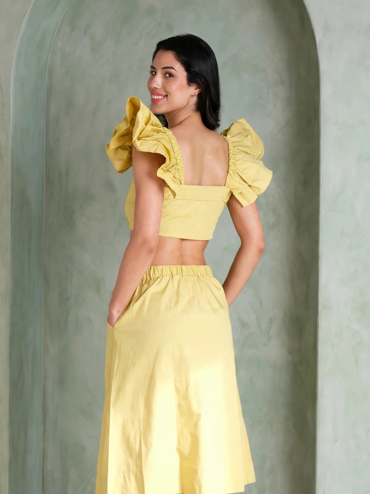 The Bloom Coord Set - Pastel Yellow