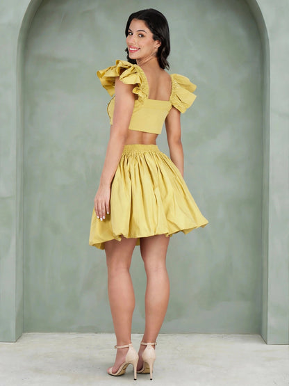 The Rhythm Coord Set - Pastel Yellow